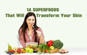 best-foods-for-healthy-skin Woman eating healthy fruits for radiant and clear skin