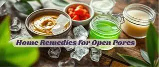 ice cube therapy for open pores treatment at home