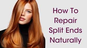 Healthy shiny hair after split ends treatment