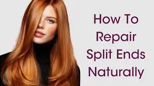 Healthy shiny hair after split ends treatment Healthy shiny hair after split ends treatment
