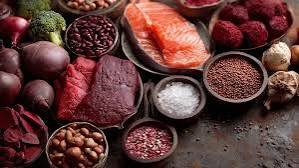Healthy iron-rich vegetarian meal for women