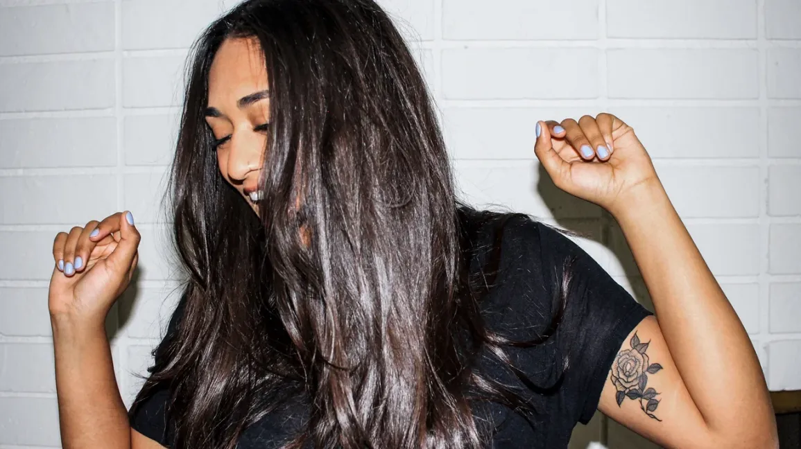 My hair care routine for hair fall with gentle brushing and healthy hair care